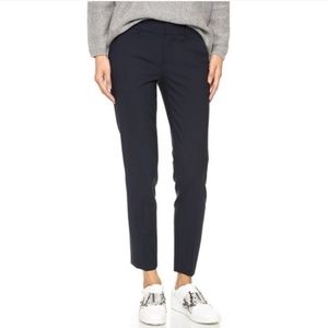 Vince Side Strapping Pant Navy wool tapered trouser size 6